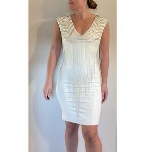 Jovani Cocktail Dress White